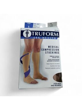 Truform Beige Compression Medical Socks
